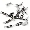 Tubo de posicionamiento de cierre de metal multicolor galvanizado transfronterizo, tubo en forma de U, cuenta abierta, accesorios para joyería de collar y pulsera hechos a mano para DIY