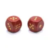 Dados de cristal natural de 15 mm, dados de seis caras de ágata y jade, grabados con números, accesorio para juegos de mesa de ocio y entretenimiento, artículo decorativo