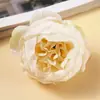 Ramo de flores de seda artificiales de rosa hechas a mano para decoración del hogar y paisajismo con plantas verdes artificiales