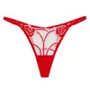 Novo Lingerie Sexy de Renda Bordada Transparente Ultrafina para Comércio Exterior Estilo Francês Conjunto de Tanga e Cinta-Liga