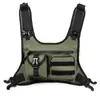 Bolsa táctica de pecho para deportes al aire libre para hombre, multifuncional, práctica, conveniente, de malla transpirable, moda urbana estilo Guangdong