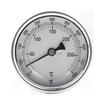 Termômetro industrial axial bimetálico tipo ponteiro de aço inoxidável para forno de churrasco, forno, disco de caldeira