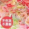 Diademas de Colores para Mujer, Estilo Coreano Negro, Bandas de Goma Desechables Engrosadas, Accesorios para el Cabello, Anillos para el Cabello que No Dañan el Cabello