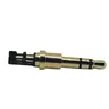 Plug de Áudio Estéreo 3.5 Dourado, Versão Estendida Grossa 5.0, Plug de Fone de Ouvido para Periférico de Computador com Interface 3.5