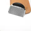 En stock: Cortador de Patatas Dentado de Acero Inoxidable, Cuchillo Ondulado Multifuncional para Verduras, Cortador Doméstico de Tiras de Patata