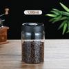 Grão de café Conservação Jar garrafa de vidro Frasco de armazenamento de grãos Garrafa manual de vácuo selado Jar