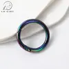 Anel Mabe colorido 33mm com revestimento UV argola mola chaveiro acessório DIY material de decoração fivela de conexão para bolsa