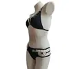 Comércio Exterior Transfronteiriço Nova Roupa Íntima Sexy Roupa Íntima Sexy Feminina de Três Pontos com Recortes em Forma de Coração Traje Sexy