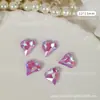 Explosões Japonesas Nail Art de Celebridade Amor Diamante Cristal Cor Mágica Coração Torto Diamante Coração de Pêssego Luar Diamante Pontiagudo Armadura de Noiva Joias