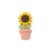 Contas de margarida de silicone, pingentes de pulseira de flor de girassol colorida, acessórios, acessórios de vestuário DIY, decorações