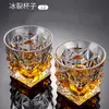 Decantador de whisky con tapa, recipiente de almacenamiento de licor de cristal estilo europeo, decantador de vino comercial, vaso para licor, vaso para whisky