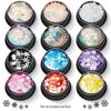 Cross-border Hot Sale 5mm Flor de Neve Flor de Cerejeira Mixed Set Nail Art Lantejoulas Glitter Pó Glitter Pó Nail Polish Gel Material
