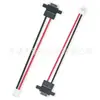 Horizontal con agujeros para tornillos, cable de plomo de 2 hilos, base lisa, 90 grados, cable de conexión de terminal PH2.0 de salida