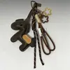 Pingente de Bolsa de Pônei Série Miu, Ornamento Vermelho da Sorte para o Ano Novo, Chaveiro de Carro do Ano do Cavalo