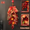Decorações Pendentes de Frutas Vermelhas para o Ano Novo 2027 Decorações Festivas de Porta para o Ano Novo Chinês, Entrada Principal, Decorações do Ano do Bode