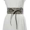 Cinto Largo Casual Feminino Transfronteiriço Laço Pu Roupa Exterior Cinto Largo Cinto de Cintura Feminino Decorativo para Casaco