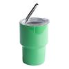 2-7oz Mini Car Cup 304 aço inoxidável bonito pequeno fresco pequeno copo de vinho portátil dupla camada de palha