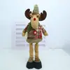 Tela a Cuadros Copo de Nieve Retro Navideño Muñeca Elástica Decoración para Hotel Centro Comercial Adornos de Arreglo Estilo Retro