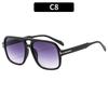 Gafas de sol de doble lente con marco T para uñas, moda transfronteriza popular en Instagram, gafas de sol de alta calidad, estilo vintage, gafas de sol con protección solar, moda