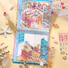 Livro de Coleção de Adesivos de Cenário Baseados em Código Livro 1, 10 Temas de Cenas em Miniatura Artesanato Infantil DIY Descompressão Educacional Pequenos Adesivos