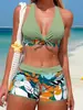 2027 Novo Estilo Europeu Moda Praia Feminina Comércio Exterior Conjunto Biquíni com Parte de Baixo Separada bikini Amazon Moda Praia