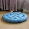 Cojín de Lino para Sentarse Cruzado, Esterilla de Tatami de Color Sólido Estilo Japonés, Cojín Engrosado para Meditación, Cojín Suave y Transpirable para Ventanas de Mirador