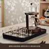Juego de té de cristal para oficina de alta gama, totalmente automático, para recibir invitados, taza de té Kung Fu para el hogar