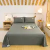 Uso Cuatro Estaciones, Dormitorio Estudiantil, Estilo Muji, Sencillo, Algodón Puro, Teñido en Hilo, Grado Materno e Infantil, Juego de Sábanas de Algodón Lavado de Tres Piezas