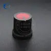 Perilla de plástico AG3 A- 3 para potenciómetro Q15 cuerpo negro tapa roja 15MMX15MM