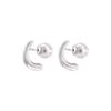 Aretes geométricos de perlas de imitación, diseño de nicho de lujo ligero, estilo coreano, aretes del mismo estilo de Dongdaemun, entrega de una pieza, Nuevo