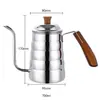 26 Anos Novo Modelo Cafeteira Manual Cross-Border de Aço Inoxidável com Alça para Uso Doméstico e Comercial, Cafeteira com Bico Longo e Filtro Atacado