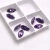 Gema Morada en Forma de Marqués, Circonita Morada-Roja en Forma de Marqués Piedra Suelta, Accesorio para Joyería con Base Puntiaguda, Piedra para Incrustar en Cara de Anillo DIY