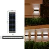 Luz de pared solar, luz de jardín exterior, luz de paisaje impermeable, luz lavaluz de pared para jardín de villa, luz ambiental de pared exterior