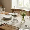 Suporte de Papel Toalha de Cozinha Doméstico, Suporte Vertical de Rolo de Papel Estilo Borboleta em Aço Inoxidável, Rack de Armazenamento de Papel Absorvente de Óleo para Mesa de Restaurante