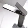 Gabinete de baño de lujo ligero, lavabo de latón, grifo de agua fría y caliente, lavabo, núcleo de válvula cerámica, lavabo bajo encimera, pistola de dibujo Gris