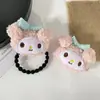 Gomas para el Cabello de Dibujos Animados Estilo Japonés y Coreano Sanrio, Pinzas para el Cabello Versátiles Lindas y Femeninas, Gomas para el Cabello de Felpa Frescas y de Moda