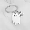 Llavero Colgante Pareja Fantasma Libro Rojo Pequeño Lindo Fantasmita Novia Estudiante Accesorios para Mochila Escolar