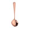 Cuchara de acero inoxidable, cuchara de sopa para el hogar, cuchara roja creativa de estilo coreano para Internet, cuchara para niños, cuchara de comedor, cuchara linda, cuchara de postre