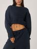 Versátil Sudadera Corta Nueva de Estilo Europeo y Americano para Chica Popular de Primavera y Otoño, Crop Top Sexy, Suéter de Estilo Deportivo Urbano para Mujer