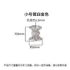 Prata Esterlina S925 Renda Suporte de Flor Dupla Face Suporte de Contas de Cintura Pequena Material de Acessórios para Joias de Pulseira Colar DIY Feito à Mão