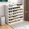 Sapateira para Entrada de Casa, Multicamadas, Design Simples para Dormitórios e Apartamentos Alugados, Solução de Armazenamento, Grande Capacidade, Armário de Sapatos à Prova de Poeira