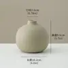 Conjunto de Vasos de Cerâmica Esmaltada Estilo Nórdico, Decoração de Casa Ornamentos Decorativos Estilo Wabi-Sabi, Vaso para Flores Secas, Multicor