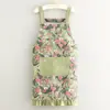 Delantal de Cocina para el Hogar Fresco y Sencillo Ropa Transpirable Resistente a las Manchas Nueva Ropa Exterior Bata Ropa Protectora Overol de Lona para Adultos