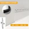 Rodapié Empotrado de Aleación de Aluminio con Yeso Pre-Empotrado, Zoclo de Piso en Forma de L, Rodapié Metálico Empotrado Invisible Oculto en Forma de H