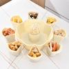 Prato para fondue doméstico cozinha de casa grau alimentício espessado simples rotativo compartimento prato de vegetais armazenamento com drenagem acompanhamento