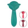 Vibrador de Zorro de Doble Cabeza con Doble Motor Vibratorio de Silicona Palo Masajeador Femenino Dispositivo Masturbador Recargable de 7 Frecuencias Suministros para Adultos