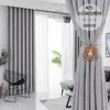 Tecido de Cortina Pronta Jw Espesso Simples Moderno Blackout Total para Sala de Estar e Quarto, Luxo Leve, Novo em 2022