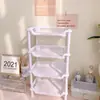 Estante de Almacenamiento de Cocina Engrosado Estante de Almacenamiento de Piso para Baño Estante Ajustable de Múltiples Capas para Inodoro Estante de Almacenamiento de Cosméticos de Escritorio