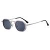 Nuevas Gafas de Sol Irregulares para Hombre Estilo Europeo y Americano con Diseño poligonal, Patillas de Metal de Alta Gama con Resortes, Lentes de Sol para Hombre