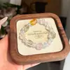 Pulsera de cristal rosa natural de forma libre para mujer, pulsera de cristal de limón de diseño nicho de lujo ligero, un regalo para amigas